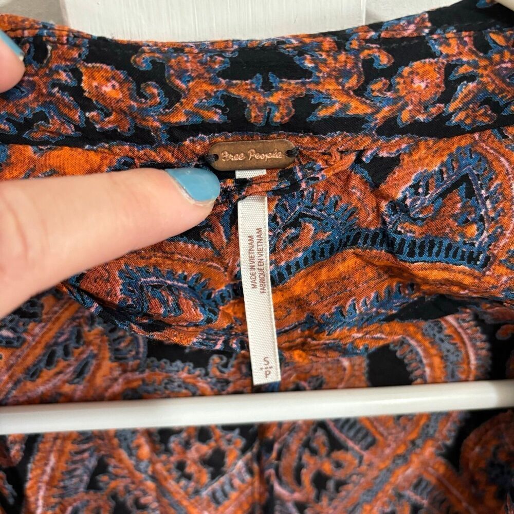 Free People Multicolor Paisley Kimono Top - Picture 8 of 12